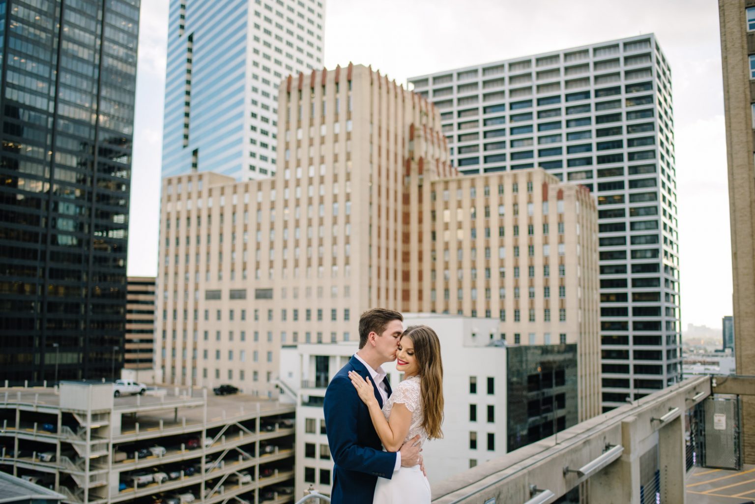 Kyle and Courtney - Houston Downtown Engagement session